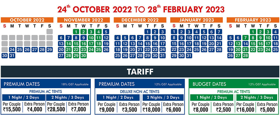 Rannutsav 2019 Tent Price